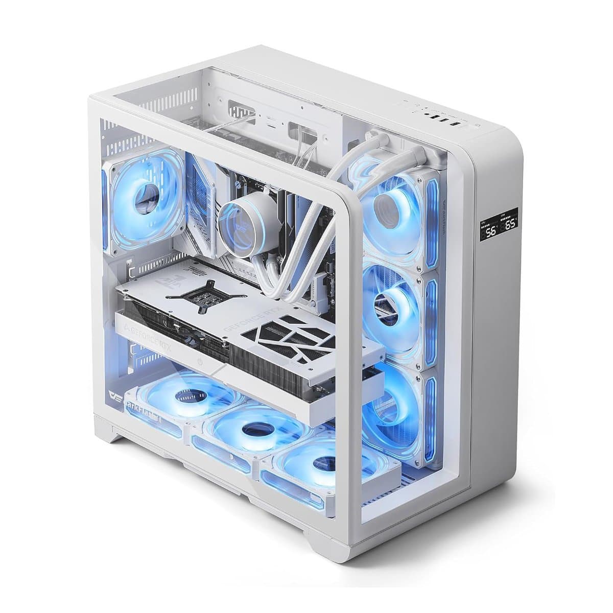 darkFlash ATX Mid-Tower PC Case with 4 PWM ARGB Fans (L280)